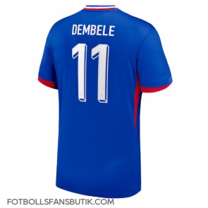 Frankrike Ousmane Dembele #11 Replika Hemmatröja EM 2024 Kortärmad